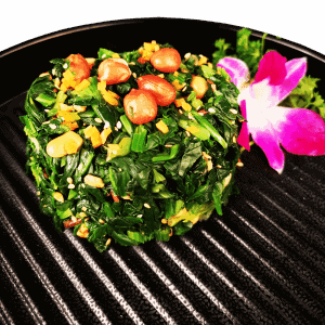 一碟一味 外卖火锅 果仁菠菜